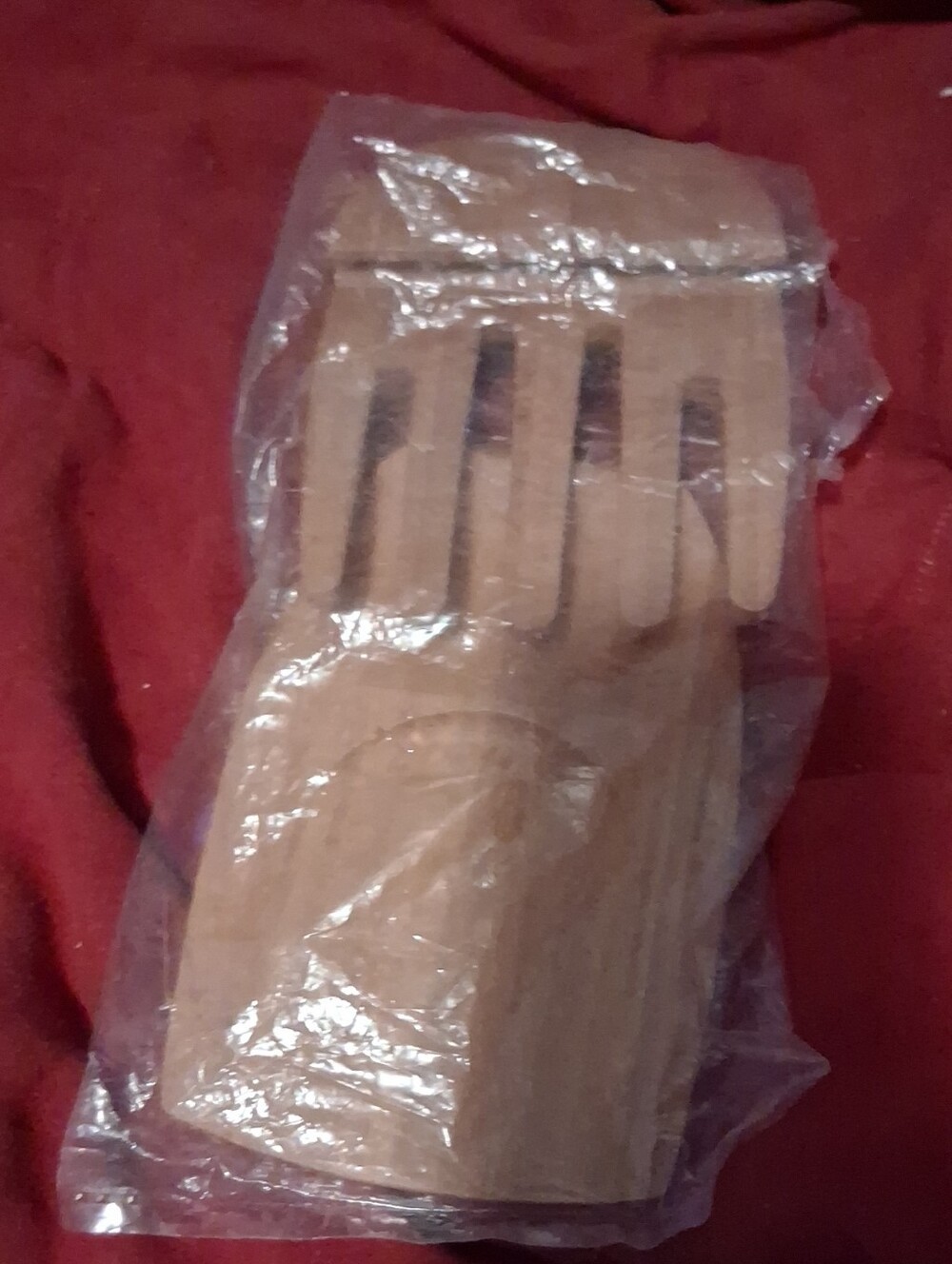 Wooden Kitchen Utensil Holder - Natural Wood